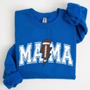 Medium Royal Blue Mama Lightning Bolt Football Game Day Tailgate Party Fan Favorite Team Spirit Sweatshirt