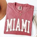 Medium Crimson Red Miami Football Game Day Tailgate State University College Big Game Touchdown Comfort Colors Tee