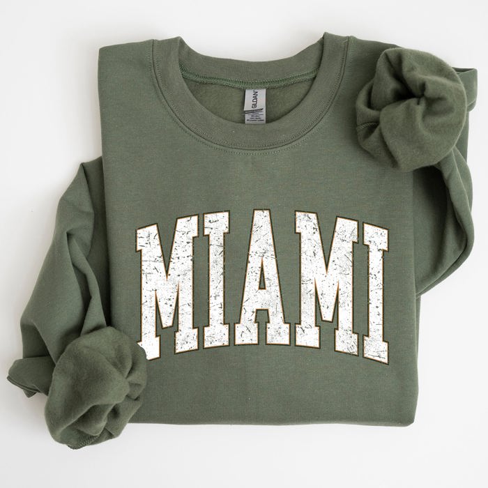 Miami Football Game Day Tailgate Party Big Game Touchdown State University Sweatshirt