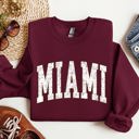 Large Maroon Miami Football Game Day Tailgate Party Big Game Touchdown State University Sweatshirt