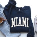 XXXL Navy Miami Football Game Day Tailgate Party Big Game Touchdown State University Sweatshirt