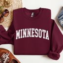 Large Maroon Minnesota Football Game Day Tailgate Party University College Spirit State Pride Sweatshirt