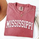Large Crimson Red Mississippi State Football Game Day Tailgate Party University Pride Comfort Colors Tee