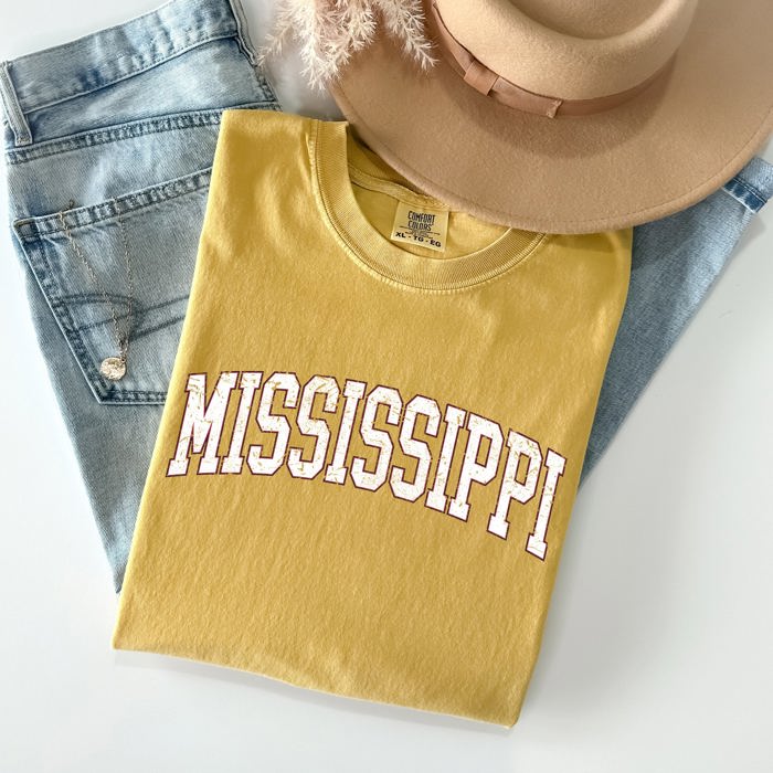 Mississippi State Football Game Day Tailgate Party University Pride Comfort Colors Tee