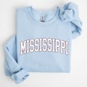 XXXL Light Blue Mississippi State University Football Tailgate Big Game Touchdown Game Day Sweatshirt