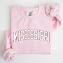 XL Light Pink Mississippi State University Football Tailgate Big Game Touchdown Game Day Sweatshirt