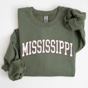 XXL Military Green Mississippi State University Football Tailgate Big Game Touchdown Game Day Sweatshirt