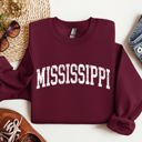 Large Maroon Mississippi State University Football Tailgate Big Game Touchdown Game Day Sweatshirt