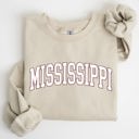 Medium Sand Mississippi State University Football Tailgate Big Game Touchdown Game Day Sweatshirt