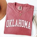 XXL Crimson Red Oklahoma Football Game Day Tailgate Party University State Touchdown Celebrations Comfort Colors Tee