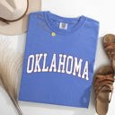 XXXL Flo Blue Oklahoma Football Game Day Tailgate Party University State Touchdown Celebrations Comfort Colors Tee