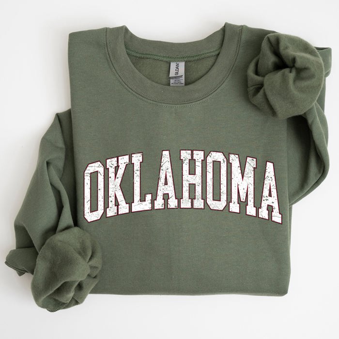 Oklahoma Football Game Day Tailgate Big Game Touchdown University State Sweatshirt