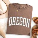 Small Espresso Brown Oregon Football Game Day Tailgate Party University State Pride Comfort Colors Tee
