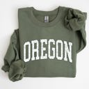 Small Military Green Oregon Football Game Day Tailgate Party Big Game Touchdown University College State Sweatshirt