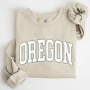 Large Sand Oregon Football Game Day Tailgate Party Big Game Touchdown University College State Sweatshirt