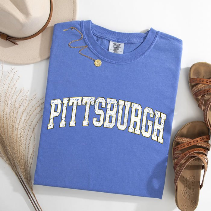 Pittsburgh Football Game Day Tailgate Party State University Pride Comfort Colors Tee