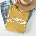 Large Mustard Pittsburgh Football Game Day Tailgate Party State University Pride Comfort Colors Tee