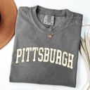 XXL Pepper Dark Gray Pittsburgh Football Game Day Tailgate Party State University Pride Comfort Colors Tee
