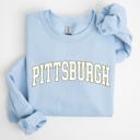 XXXL Light Blue Pittsburgh Football State Pride Tailgate Game Day University College Spirit Sweatshirt