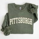 XXXL Military Green Pittsburgh Football State Pride Tailgate Game Day University College Spirit Sweatshirt