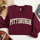 XXL Maroon Pittsburgh Football State Pride Tailgate Game Day University College Spirit Sweatshirt