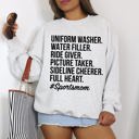 XL Ash Light Gray Sports Mom Tailgate Party Football Soccer Baseball Basketball Volleyball Sweatshirt