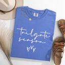 Medium Flo Blue Tailgate Season Football Game Day Big Game Touchdown Tailgate Party Comfort Colors Tee