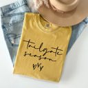 Small Mustard Tailgate Season Football Game Day Big Game Touchdown Tailgate Party Comfort Colors Tee