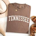 Large Espresso Brown Tennessee Football Tailgate Party Game Day University Pride Statewide Edition Comfort Colors Tee