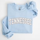 Large Light Blue Tennessee Football Game Day Tailgate Party University State Pride College Fan Sweatshirt