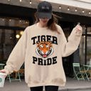  Tiger Pride Football Game Day Tailgate Touchdown Graphic Team Spirit Premium Sweatshirt