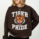  Tiger Pride Football Game Day Tailgate Touchdown Graphic Team Spirit Premium Sweatshirt