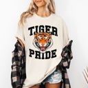 Small Ivory Cream Tiger Pride Football Game Day Big Game Touchdown Tailgate Party Comfort Colors Tee