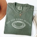 XXXL Moss Dark Green Tis The Damn Season Football Tailgate Party Limited Edition Collectible Comfort Colors Tee