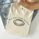XL Ivory Cream Tis The Damn Season Football Tailgate Party Limited Edition Collectible Comfort Colors Tee