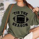 XXXL Military Green Tis The Season Football Tailgate Party Game Day Big Game Touchdown Fans Sweatshirt