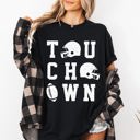  Touchdown Helmet Football Game Day Big Game Tailgate Party Fan Favorite Comfort Colors Tee