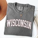 XXXL Pepper Dark Gray Wisconsin Football Game Day Tailgate Party University State Fans Unite Comfort Colors Tee