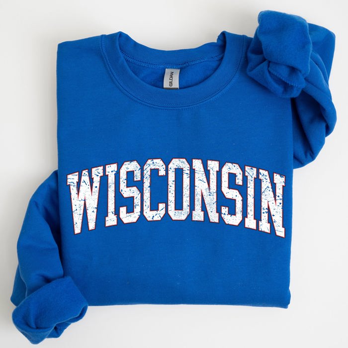 Wisconsin Football Game Day Big Game Touchdown Tailgate Party University State Sweatshirt