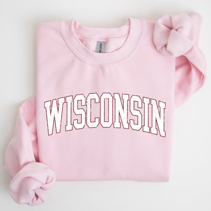 Wisconsin Football Game Day Big Game Touchdown Tailgate Party University State Sweatshirt