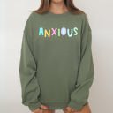  Anxious Positivity Sarcastic Mental Health Awareness Moms Cozy Graphic Sweatshirt