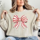 XXXL Sand Christmas Cake Bow Ribbon Coquette Santa Snow Winter Festive Cozy Holiday Sweatshirt