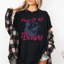 Medium Black First Of All I'm A Delight Possum Comfort Colors Tee