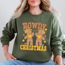  Howdy Christmas, Gingerbread Men, Western, Cowboy Sweatshirt