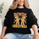 Large Black Howdy Christmas, Gingerbread Men, Western, Cowboy Sweatshirt