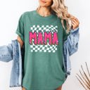 XXXL Light Green Mama Checkered Vibrant Retro Vintage Classic Bold Nostalgic Playful Energetic Statement Comfort Colors Tee