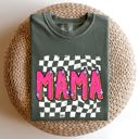 XXXL Moss Dark Green Mama Checkered Vibrant Retro Vintage Classic Bold Nostalgic Playful Energetic Statement Comfort Colors Tee