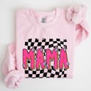  Mama, Checkered, Vibrant, Retro, Vintage Sweatshirt