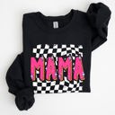  Mama, Checkered, Vibrant, Retro, Vintage Sweatshirt