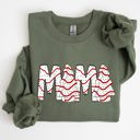 XXL Military Green Mama Christmas Cake Santa Winter Snow Varsity Retro Vintage Limited Edition Sweatshirt